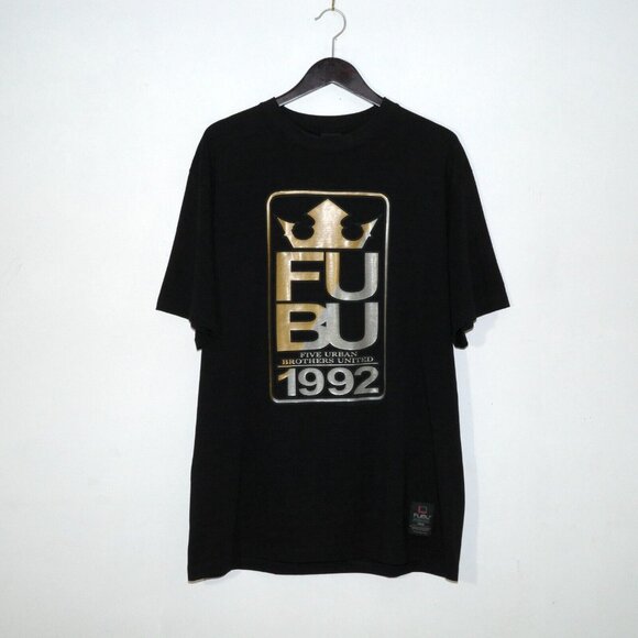 Vintage FUBU 1992 Five Urban Brothers United Crown King T Shirt Hiphop Rap LRG - Picture 1 of 8